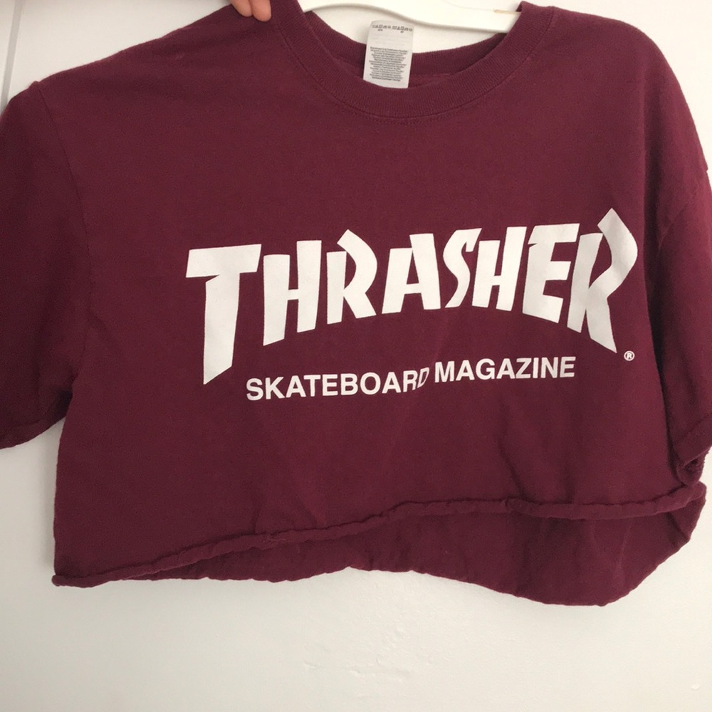 Thrasher Crop Top T-Shirt